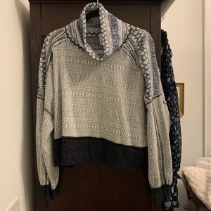 Free People Slouchy Turtle Neck Sweater